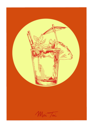 Mai Tai 36X24 inch Canvas Print