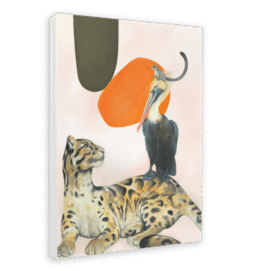 Des Animaux Printed Canvas Wall Art