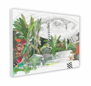 Kibble Palace of Glasgow Botanic Gardens Canvas Print