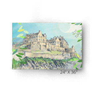 Edinburgh Castle Matte Canvas Print