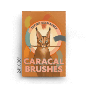Caracal Brushes Canvas Print