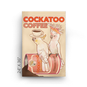 Cockatoo Coffee Canvas Print