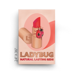 Ladybug Lipstick Canvas Print