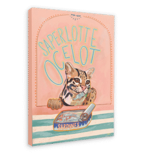 Saperlotte Ocelot Canvas Print