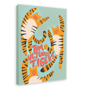 Tumultuous Tigers Canvas Print