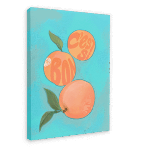 Pêches Printed Canvas Wall Art