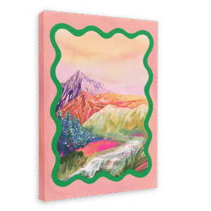 Pastel Peaks Giclée Canvas Print