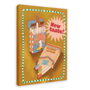 Choccy Cigs Giclée Canvas Print