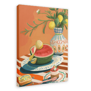 Hôtel Dodo Watermelon Canvas Print