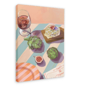 Figgy Cheese And 'Chokes Giclée Canvas Print