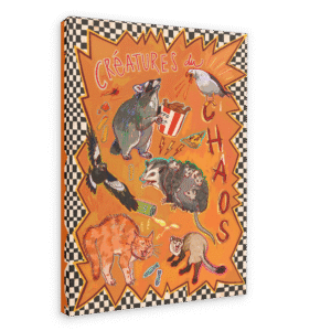 Créatures du Chaos Matte Canvas Print