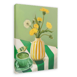 Matcha Mornings Giclée Canvas Print