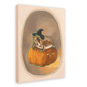 Grumpy Spiced Pumpkin Giclée Canvas Print