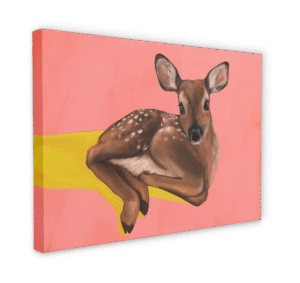 Friendly Fawn Giclée Canvas Print