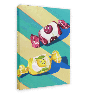 Pillow Sweets Cherry Zest Giclée Canvas Print