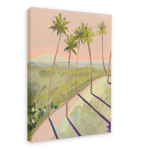 Peachy Vantage Giclée Canvas Print