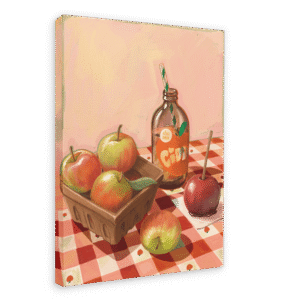 Apple Core Giclée Canvas Print