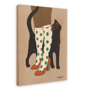 Encounters of the Purred Kind I Matte Canvas Print