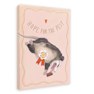 Hope For The Pest Matte Canvas Print