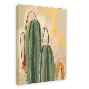 Saguaro Sundown Giclée Canvas Print