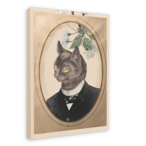 Cat In A Suit Canvas Print