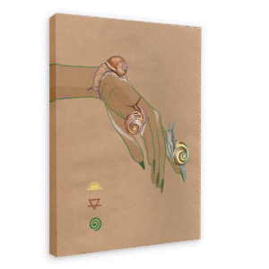 Spring Snails Matte Canvas Print