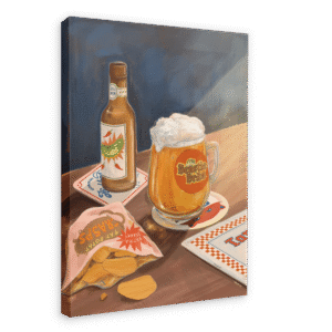 Beastie Bräu Giclée Canvas Print