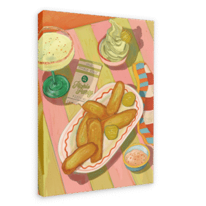 Frickle Feast Giclée Canvas Print