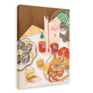 Shromp's Seafood Chomps Giclée Canvas Print