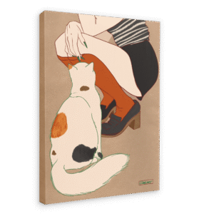 Encounters of the Purred Kind II Matte Canvas Print