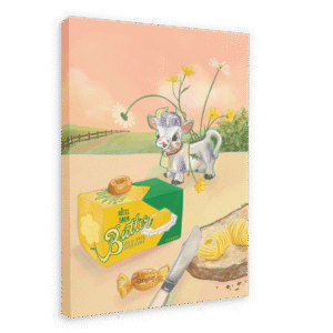 Butterlicious Giclée Canvas Print