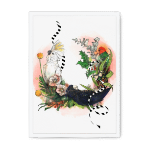 Party Of Parrots Framed Print