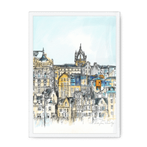 Old Town & St Giles Framed Print