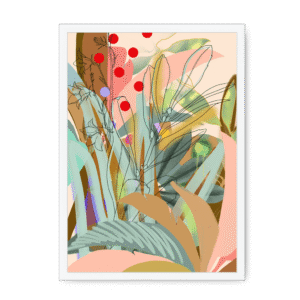 Chromatose Botanica - Bells & Bog Giclée Framed Print