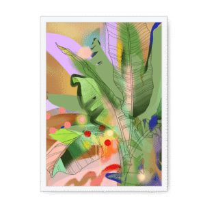 Chromatose Botanica - Banani-Banana Framed Print