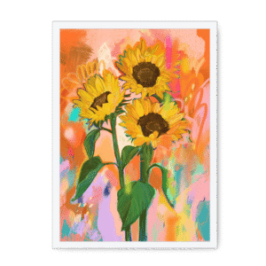 Chromatose Botanica - Sunflowers Framed Print