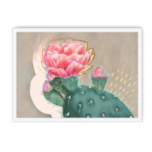Prickly In Pink Framed Print