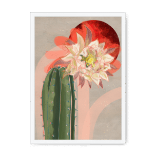 Bloodmoon Bloom Framed Print
