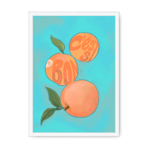 Pêches Giclée Framed Print