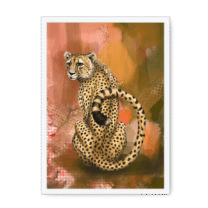 Spotted Repose Framed Print