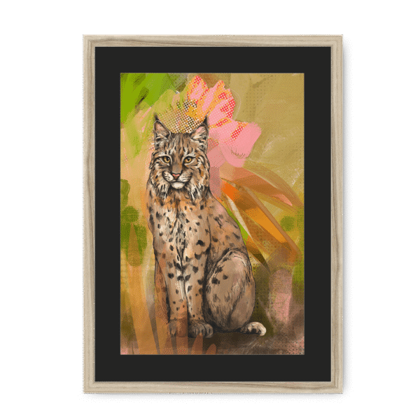3943-framed-natural-black-mount-bobcat-botanica-framed-print-31622236143772-15.png