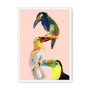 Tower Of Toucans Framed Print