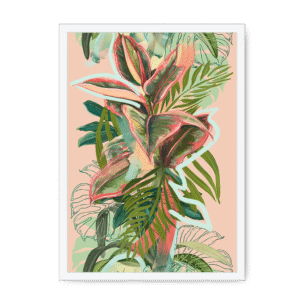 Ruby Rubber Jungle Framed Print