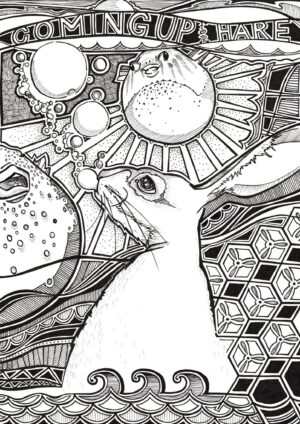 Coming Up For Hare Matte Art Print