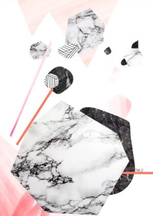 Marble Abstract One Matte Art Print