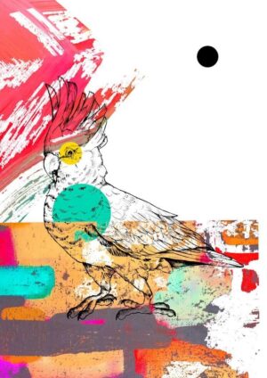 Tropical Trio Cockatoo Matte Art Print