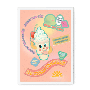 Ice Cream Breakfast Framed Print