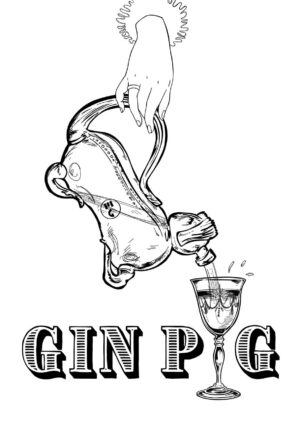 Gin Pig Giclée Art Print
