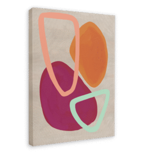 Pebble Dash Red Canvas Print