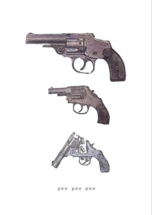 3 Guns Matte Art Print
